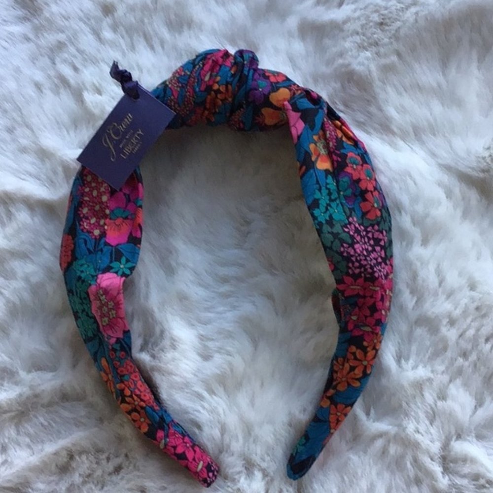 J. Crew Turban Knot Headband In Liberty® Print - Picture 6 of 6